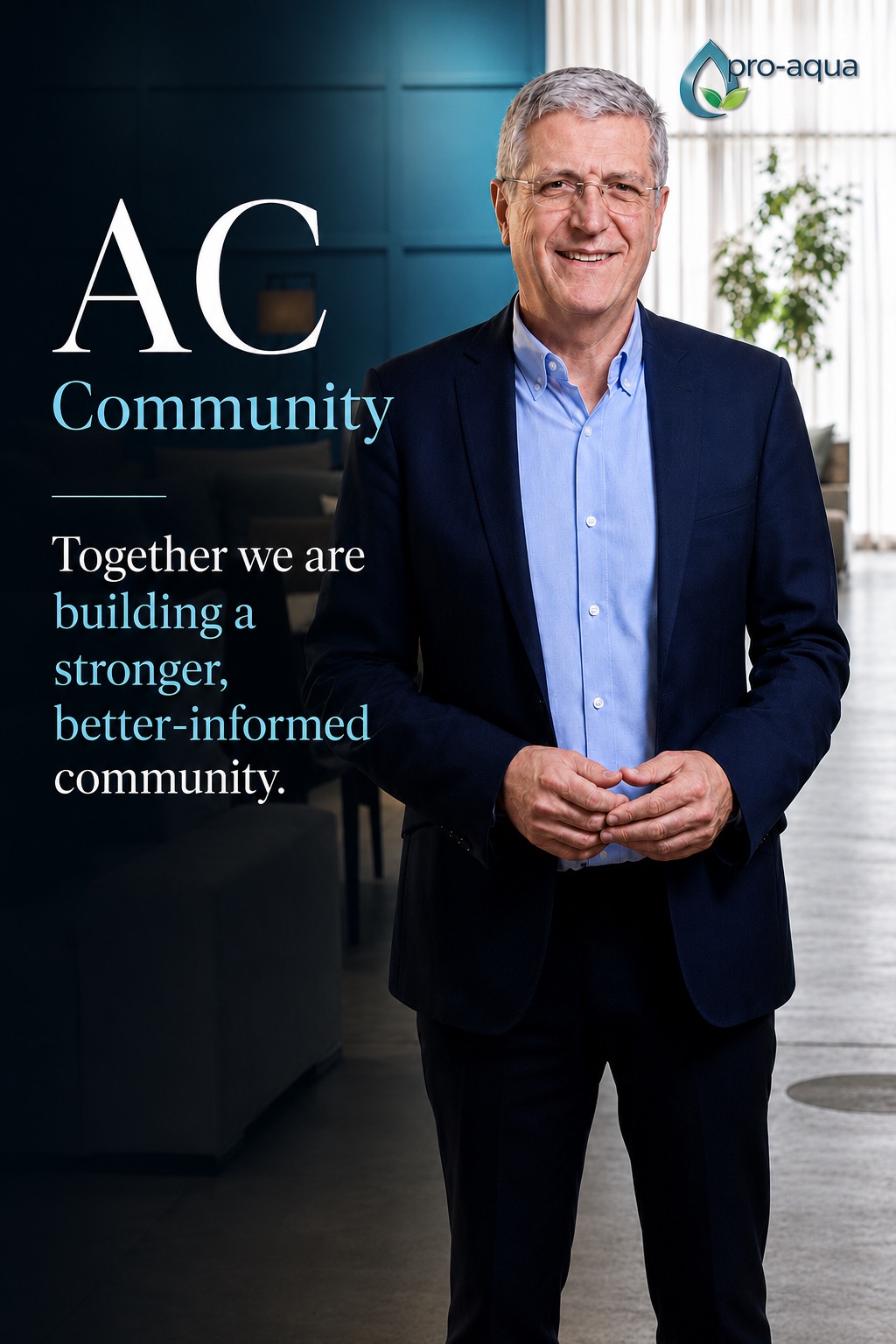 Franco with the Dubai Healthy AC Community statement: together we are building a stronger, better-informed community